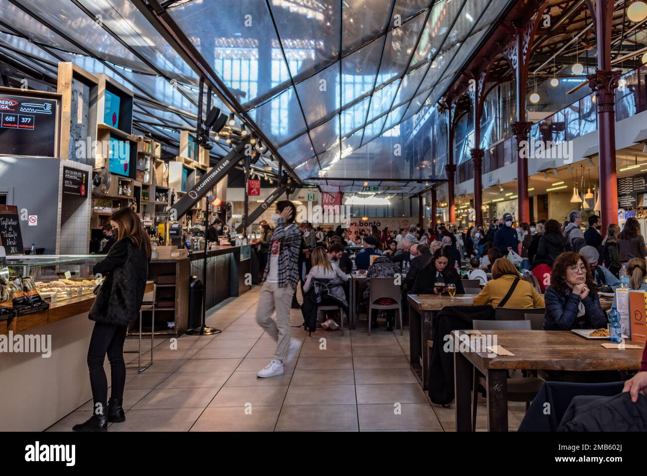 Italia viaggi locali, mercato di San Lorenzo, Firenze Foto Stock