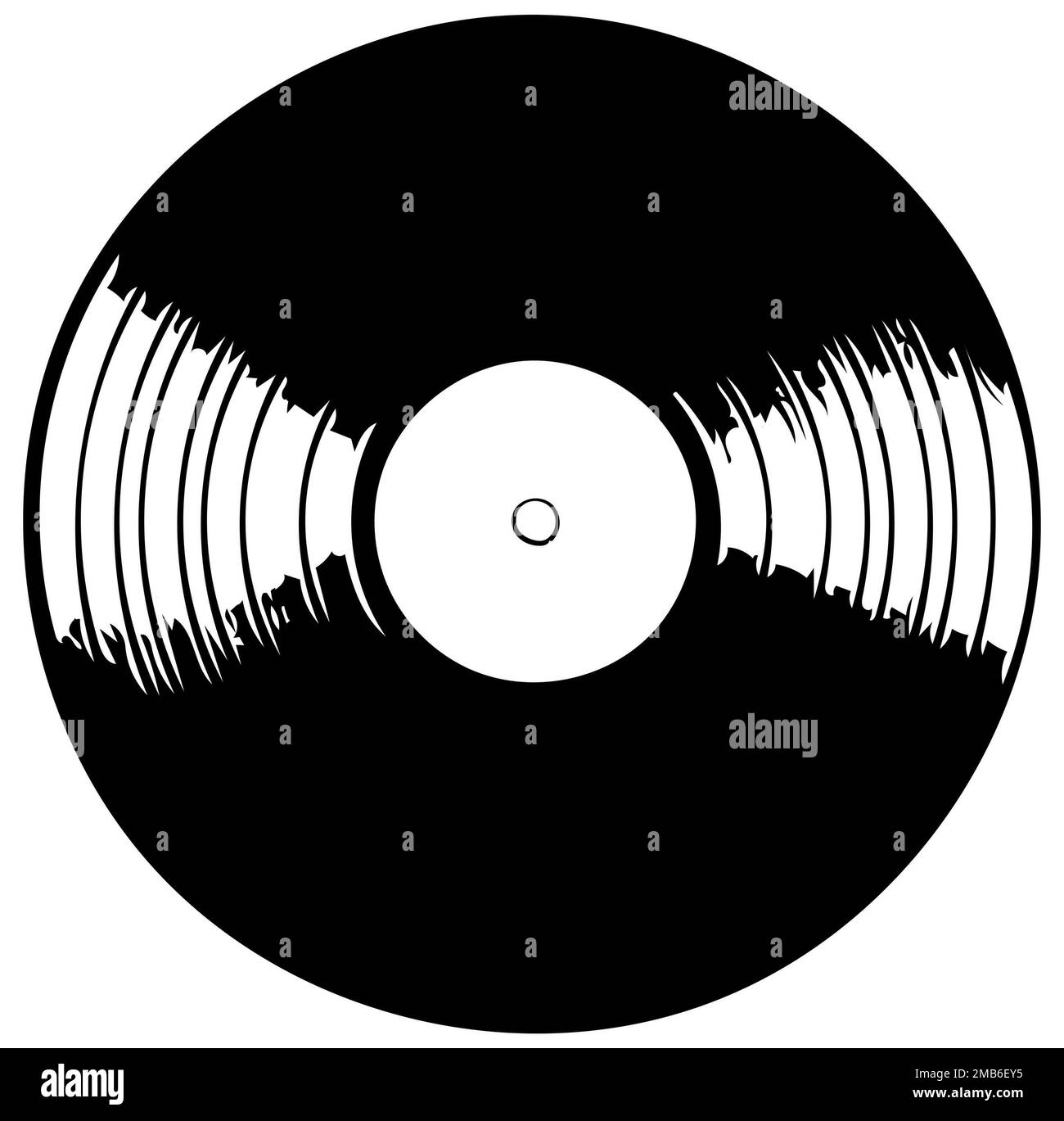 Disegno album LP in vinile, illustrazione per la stampa. Foto Stock