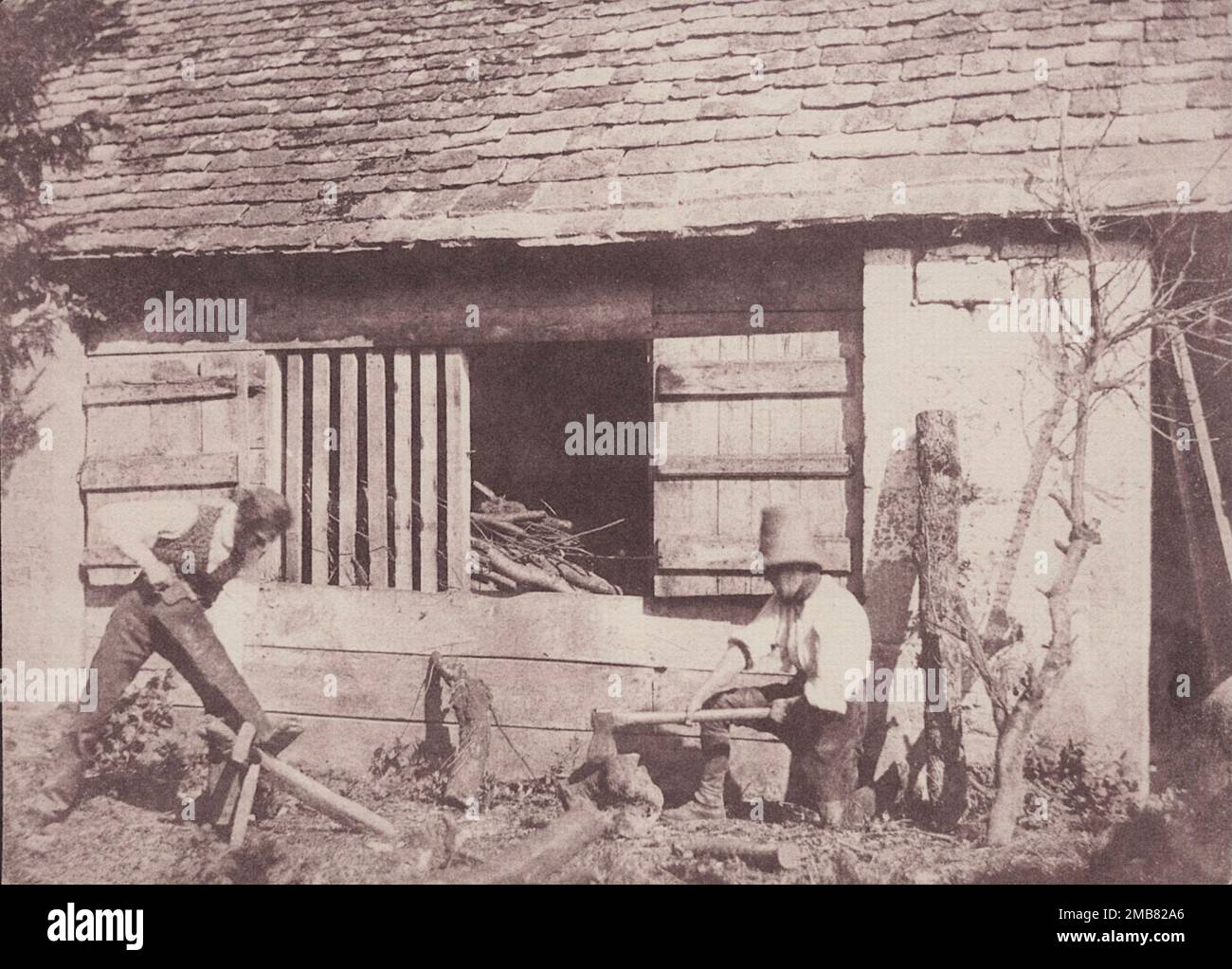 William Henry Fox Talbot - falegname a Lacock, Wiltshire, Inghilterra, Foto Stock