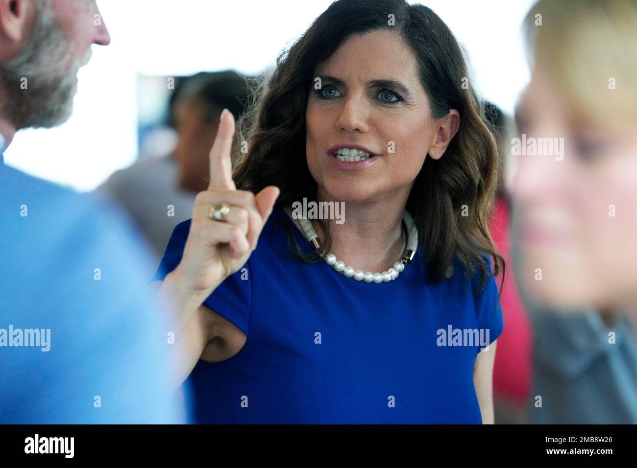U.S. Rep. Nancy Mace arrives at her election night party following the