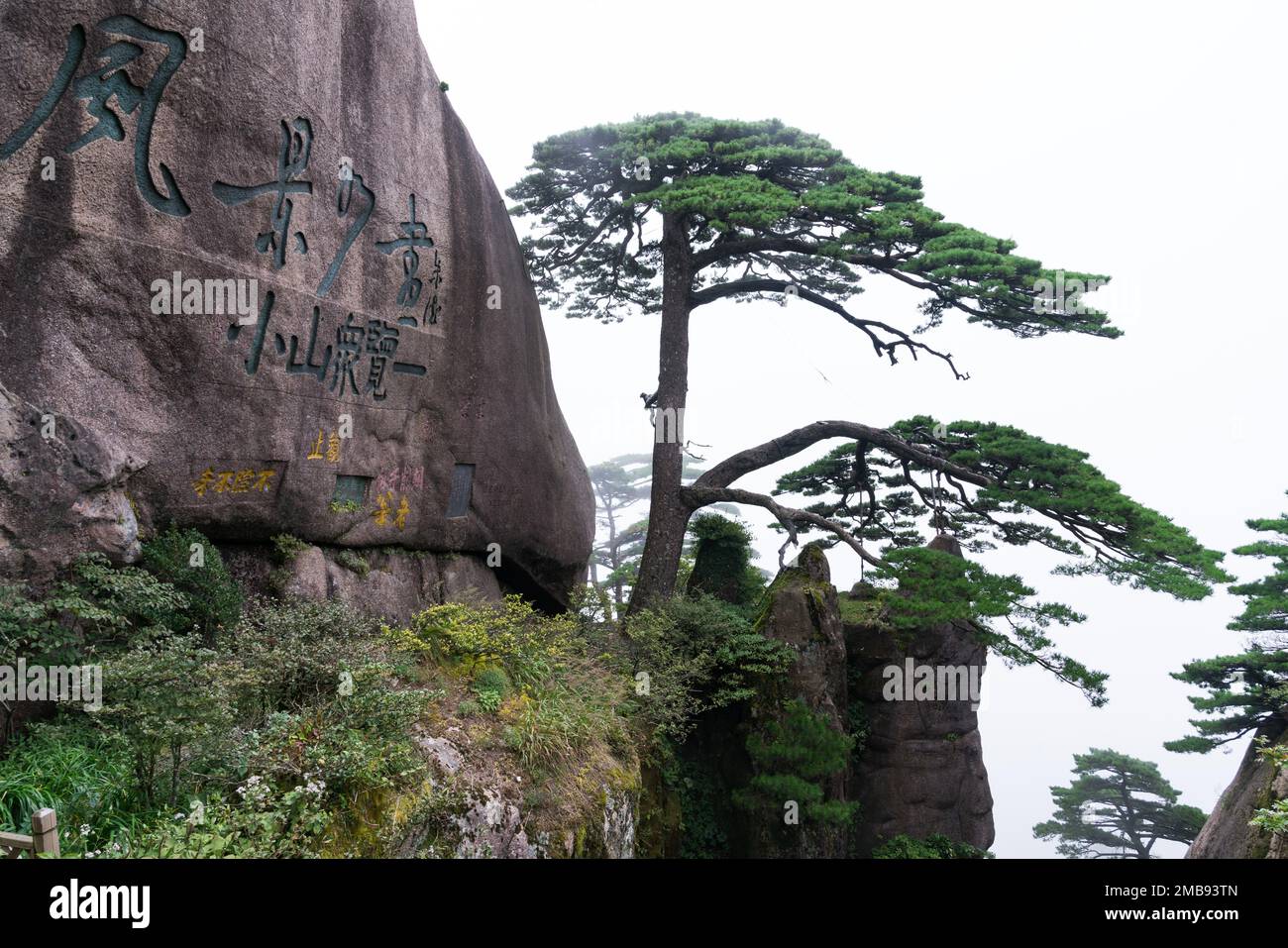 Anhui huangshan paesaggio montano Foto Stock