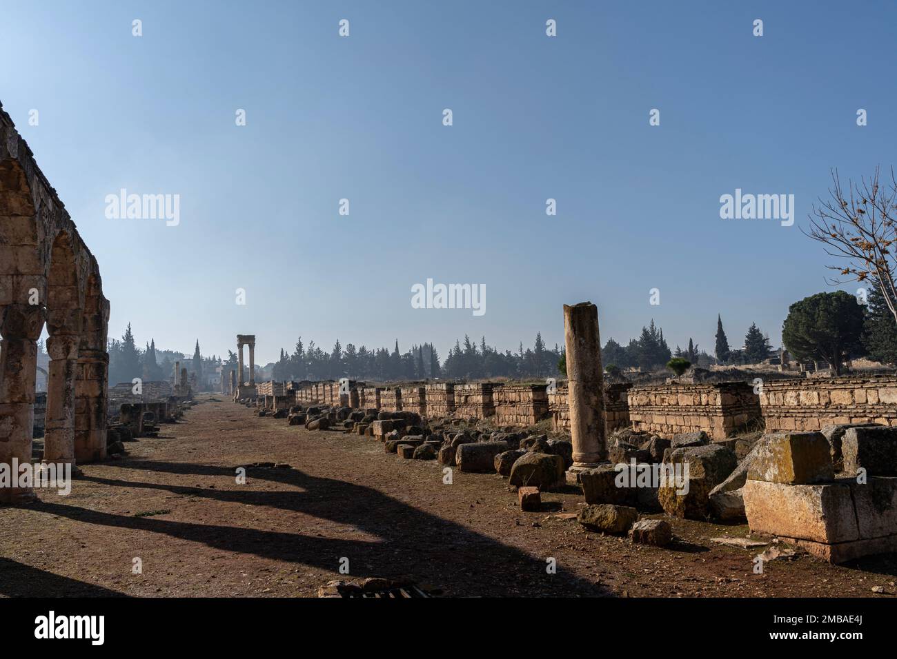 Anjar, la città di Umayyyad nel cuore del Libano Foto Stock