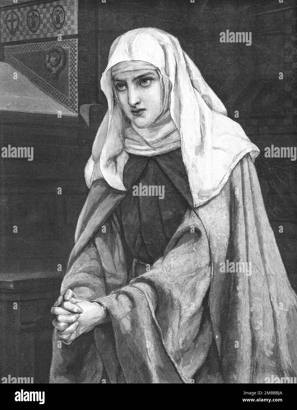 ''Isabella" uno degli Eroini di Shakespeare; dopo FWW Topham, R.I.', 1890. Da "The Graphic. Un quotidiano settimanale illustrato", Volume 42. Da luglio a dicembre 1890. Foto Stock
