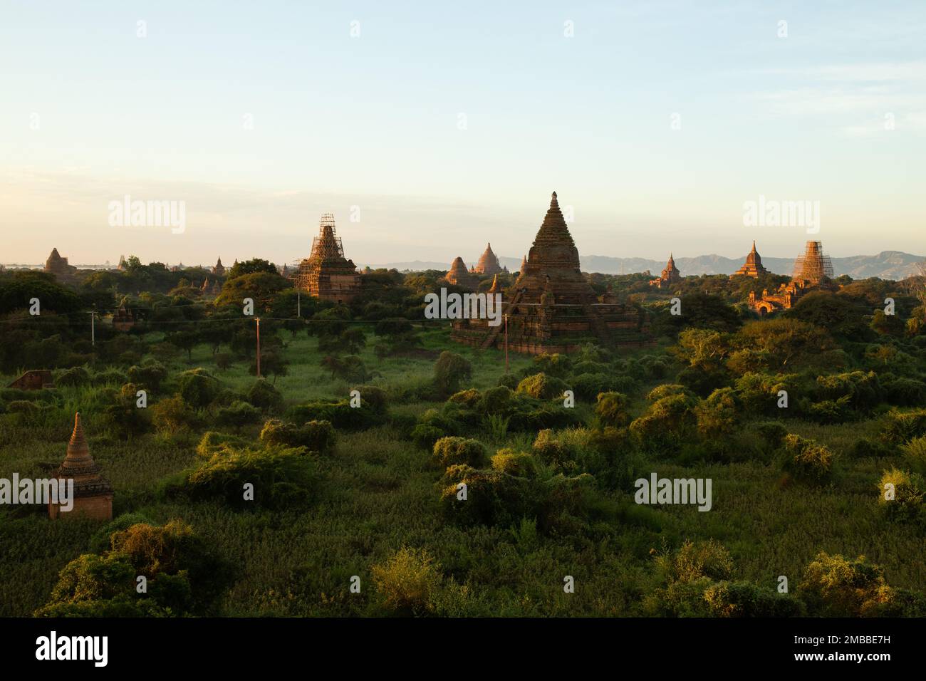 Old Bagan ( Bagan ပုဂံ ) Myanmar Foto Stock