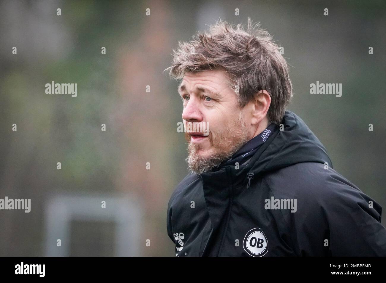 Odense, Danimarca. 20th Jan, 2023. Assistente allenatore Thomas Helveg di OB visto durante una sessione di allenamento con il danese Superliga team Odense Boldklub al loro club terra Aadalen a Odense. (Photo crediti Credit: Gonzales Photo/Alamy Live News Foto Stock