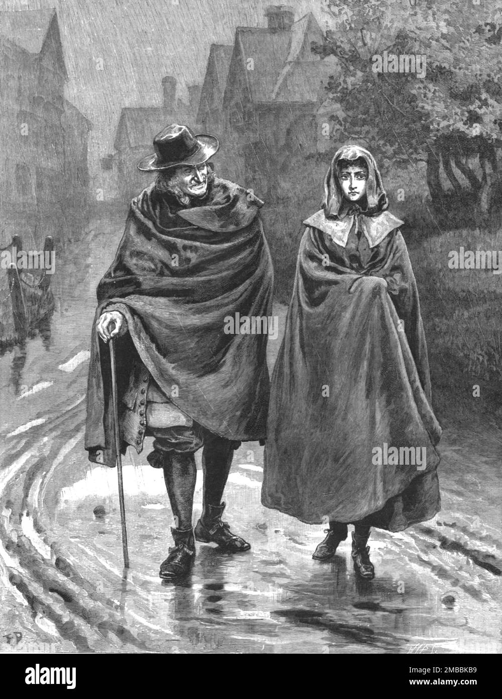 '"Urith: A tale of Dartmoor", di S. Baring Gould, M. A.; " Tu hai dato il tuo cuore ad un altro ?." ', 1890. Da "The Graphic. Un quotidiano settimanale illustrato", Volume 42. Da luglio a dicembre 1890. Foto Stock