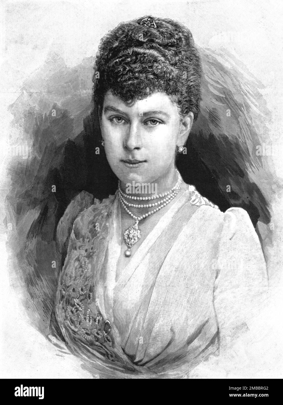 ''The Royal Betrothal - SH Principessa Victoria Maria di Teck', 1891. Da "The Graphic. Un quotidiano settimanale illustrato", Volume 44. Da luglio a dicembre 1891. Foto Stock