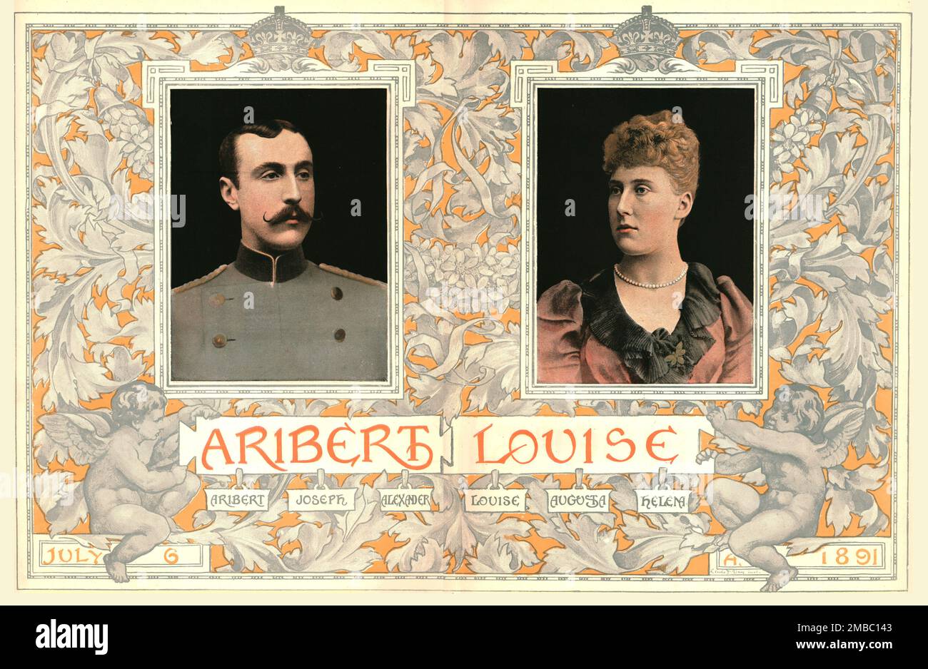 ''S.A.R. la principessa Louise di Schleswig-Holstein, sposò S.A.S. il principe Aribert di Anhalt, il 6 luglio 1891', 1891. Da "The Graphic. Un quotidiano settimanale illustrato", Volume 44. Da luglio a dicembre 1891. Foto Stock