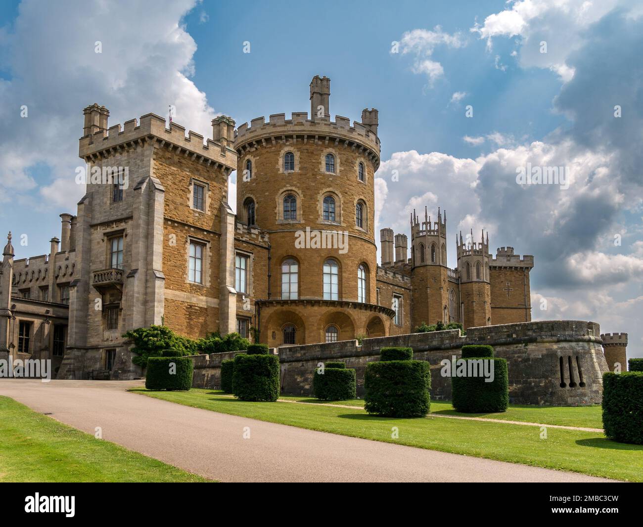 Castello di Belvoir, Leicestershire, Inghilterra, Regno Unito Foto Stock