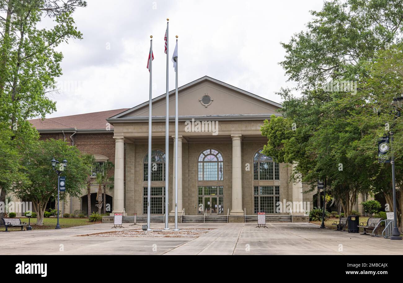 Woodbine, Georgia, USA - 16 aprile 2022: Il tribunale della contea di Camden Foto Stock