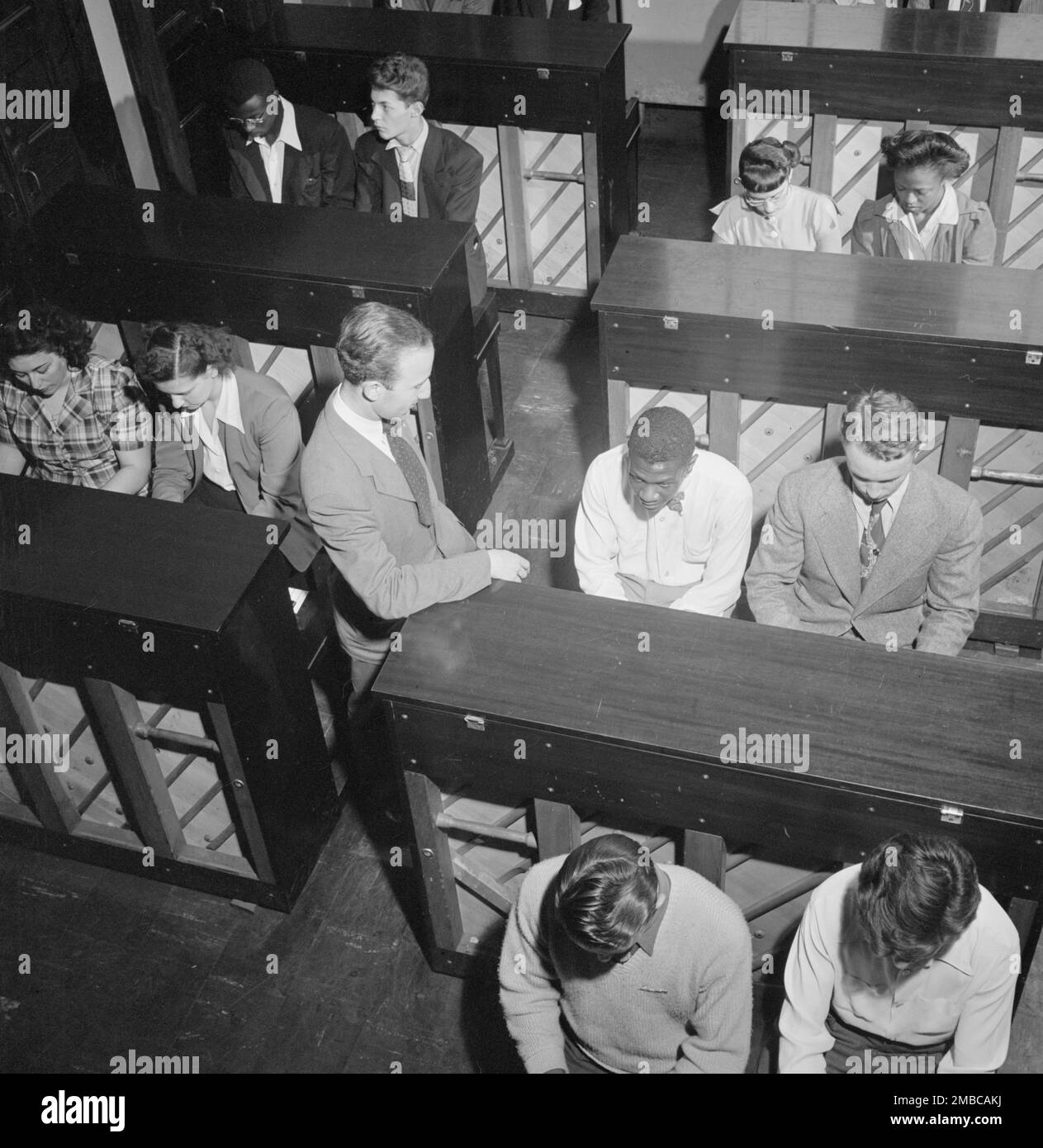 Metropolitan Vocational High School, New York, N.Y., ca. Luglio 1947. Foto Stock