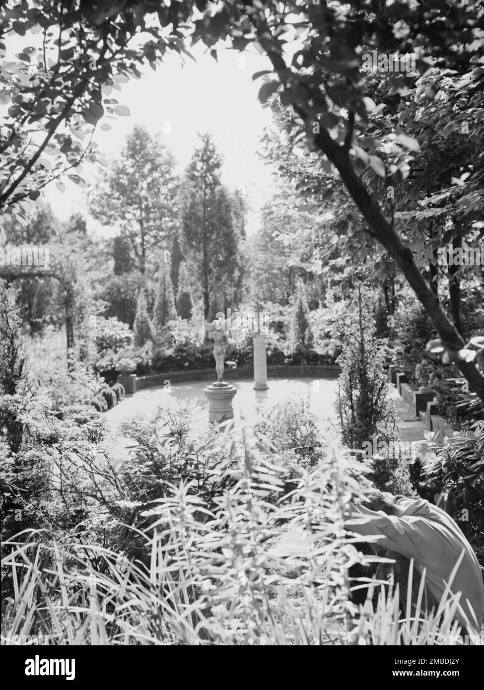 Bordo, Charles N., giardino, 1933. Foto Stock