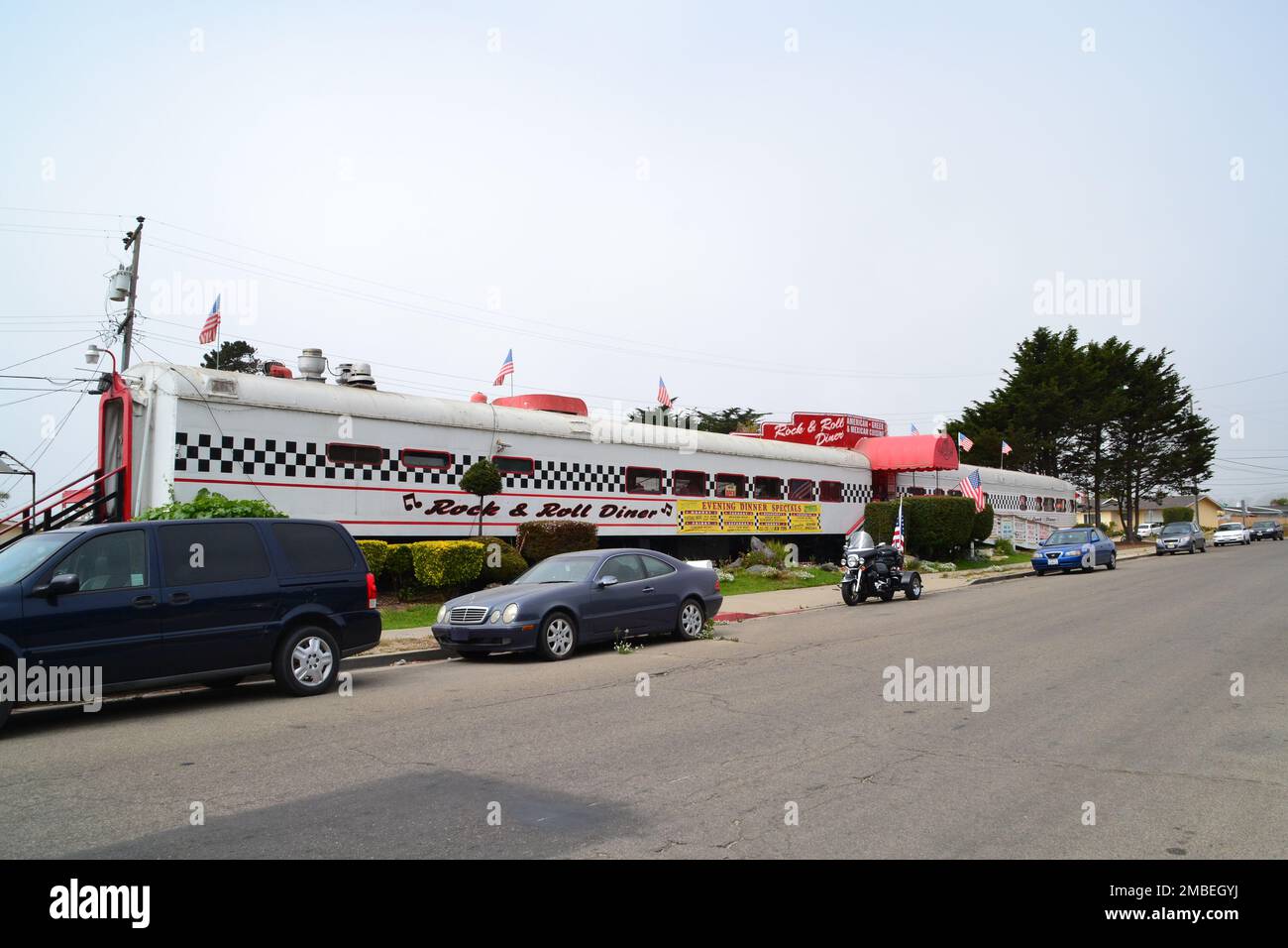 Il ristorante rock and roll di Oceano, California, USA. Foto Stock