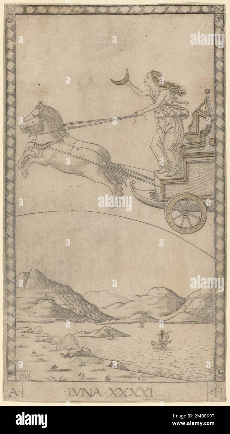 Luna (Luna), 1465. Foto Stock