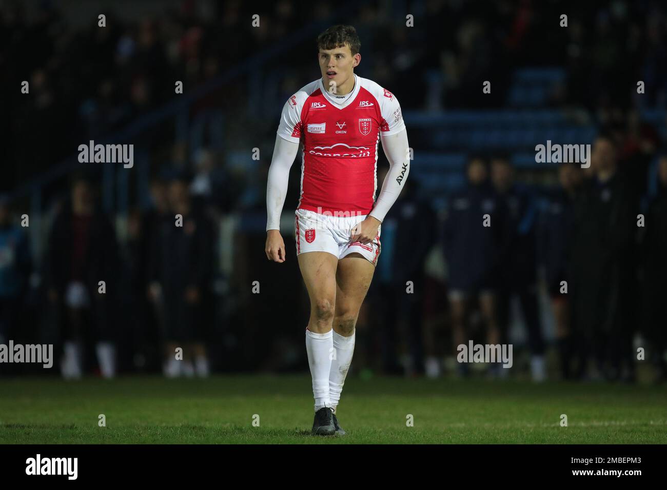 Louis Senior #23 di Hull KR durante la partita di pre-stagione della Rugby League Featherstone Rovers vs Hull KR al Milennium Stadium, Featherstone, Regno Unito, 20th gennaio 2023 (Foto di James Heaton/News Images) Foto Stock