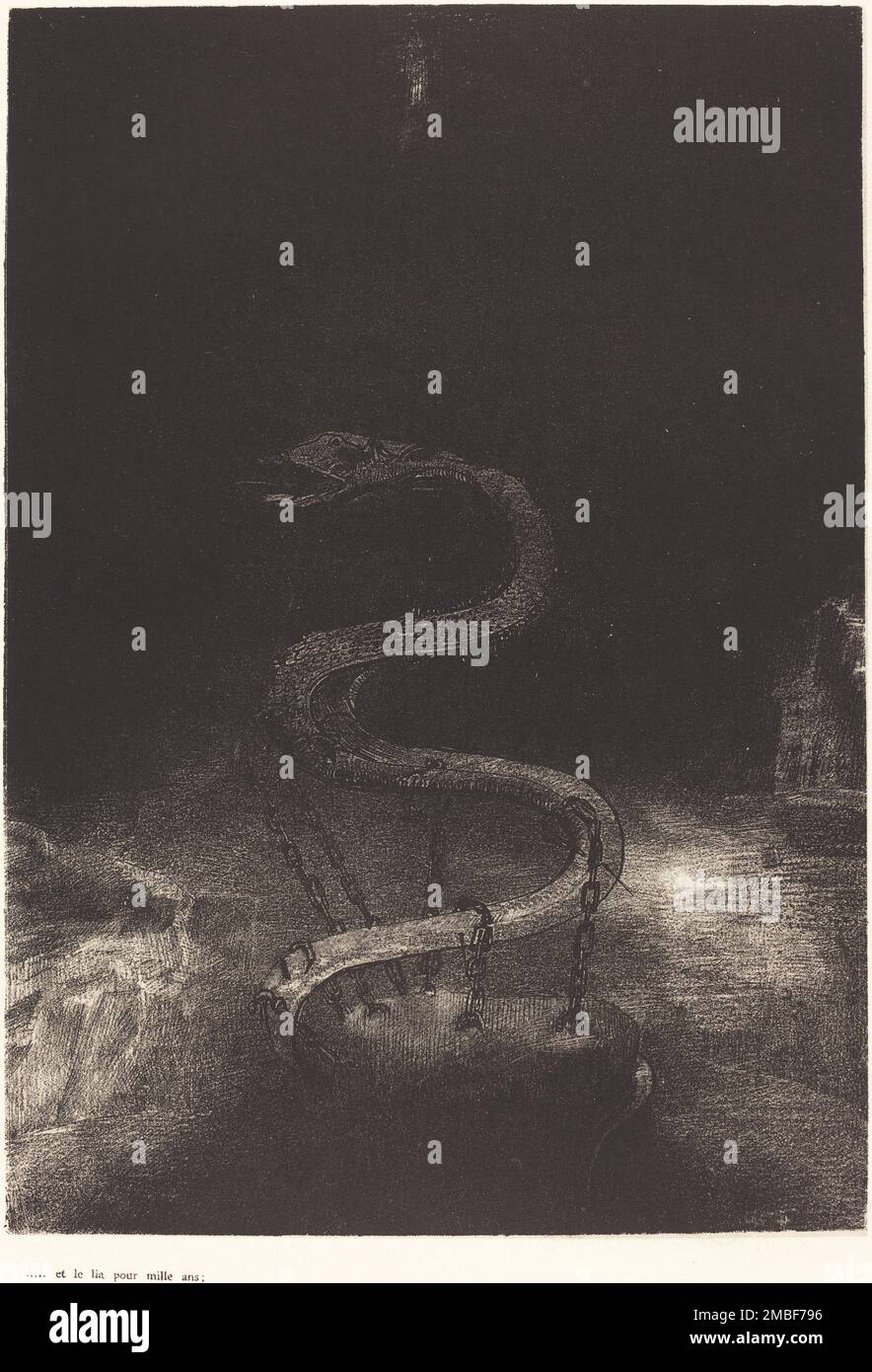 Et le lia pour mille ans (e lo legò mille anni), 1899. Foto Stock