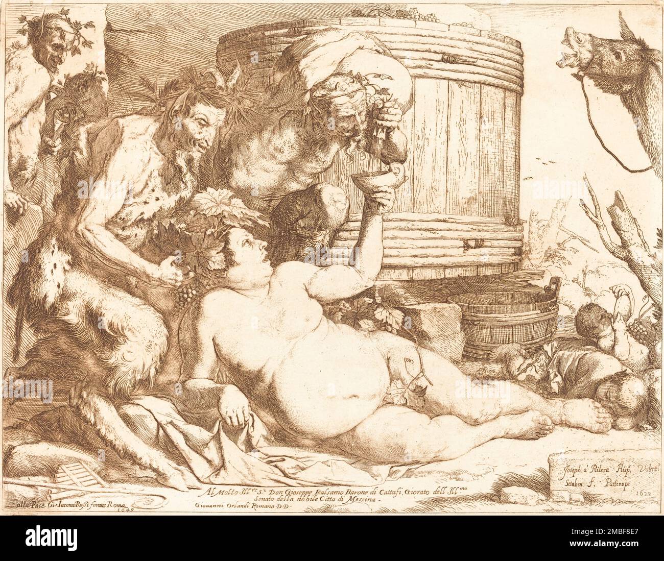 The Drunken Silenus, 1628. Foto Stock