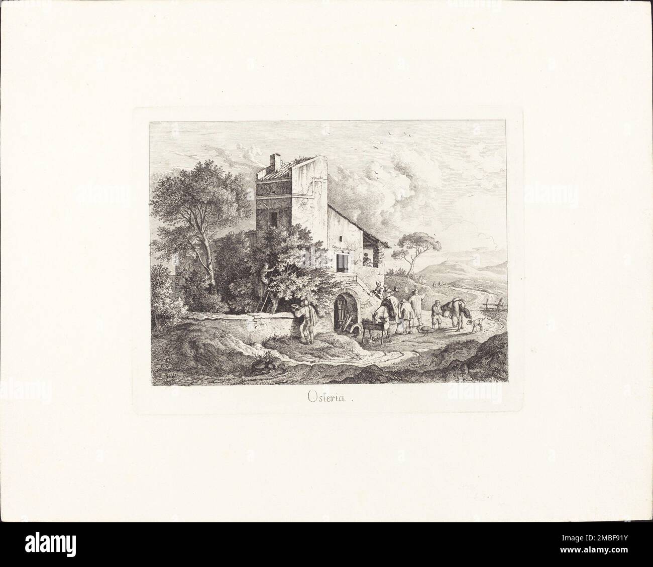 Osteria, 1831. Foto Stock