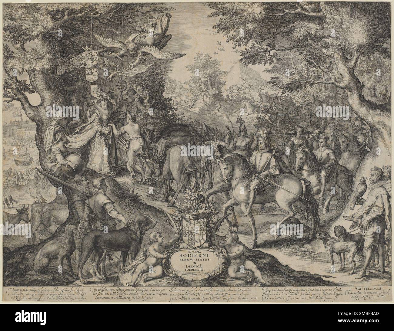 Allegoria dello Stato fiorente delle Province Unite, 1602. Foto Stock