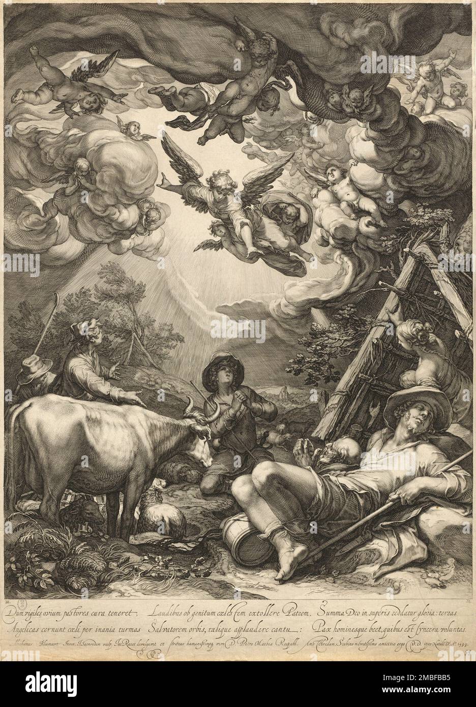 Annunciazione ai Pastori, 1599. Foto Stock
