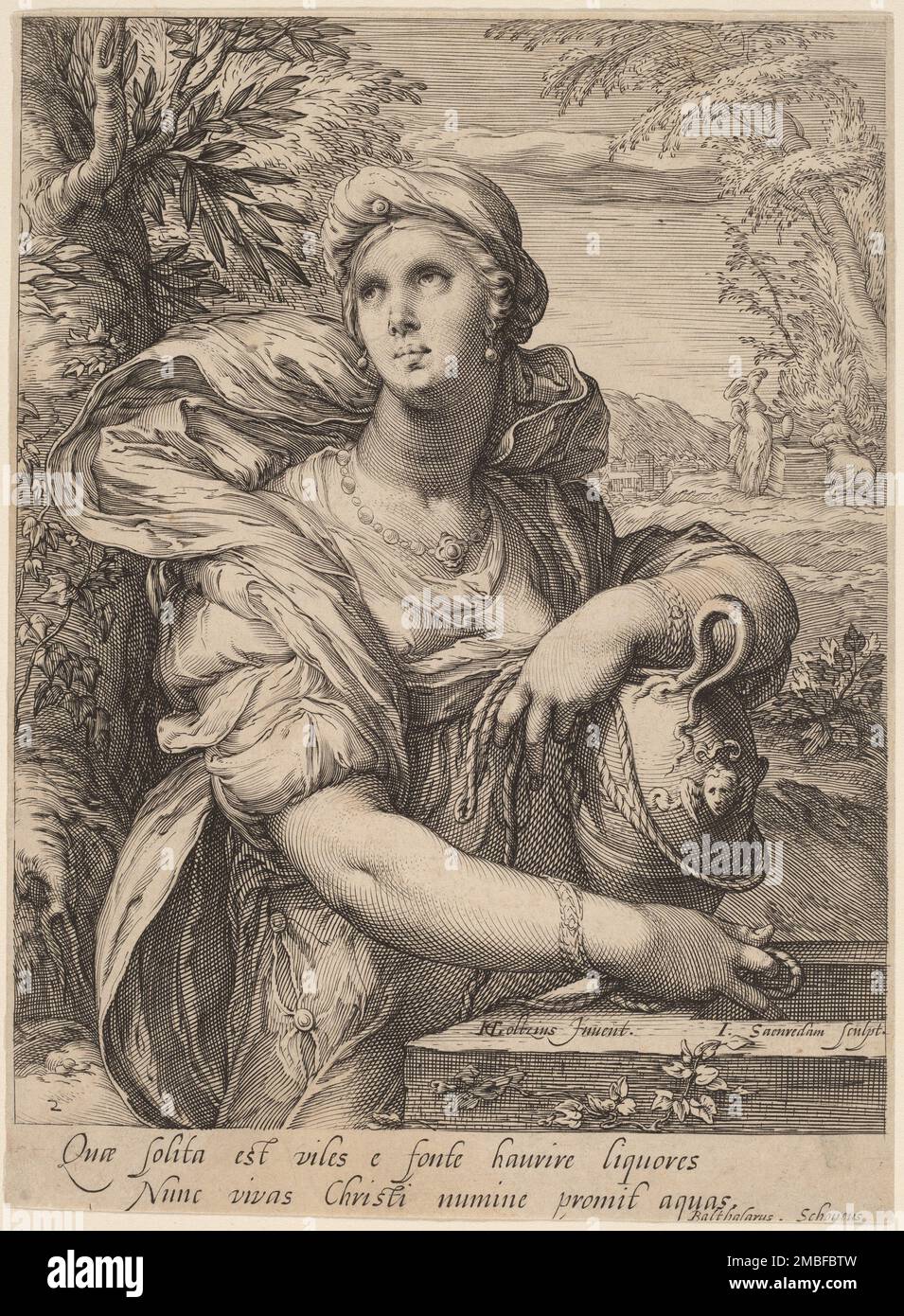 Samarian Donna al pozzo. Foto Stock