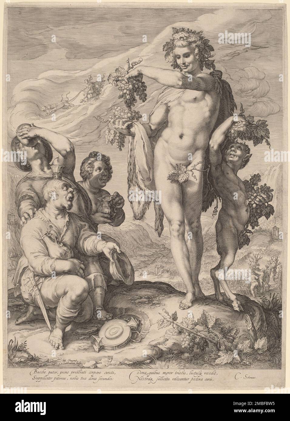 Il culto di Bacco, 1596. Foto Stock