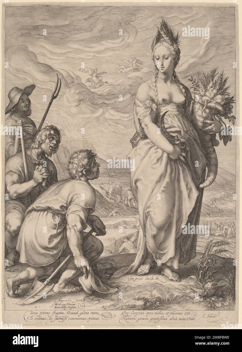 Il culto di Ceres, 1596. Foto Stock