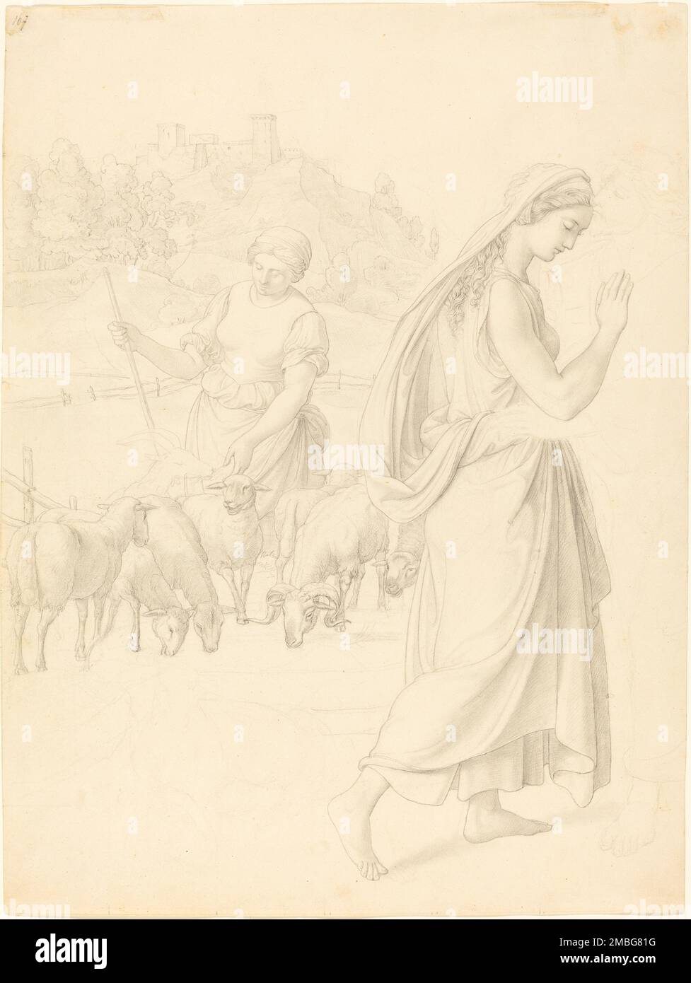 Incontro di Giacobbe e Rachele, 1829. Foto Stock