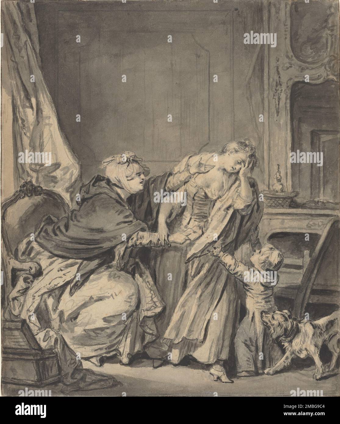 La Madre arrabbiata. Foto Stock