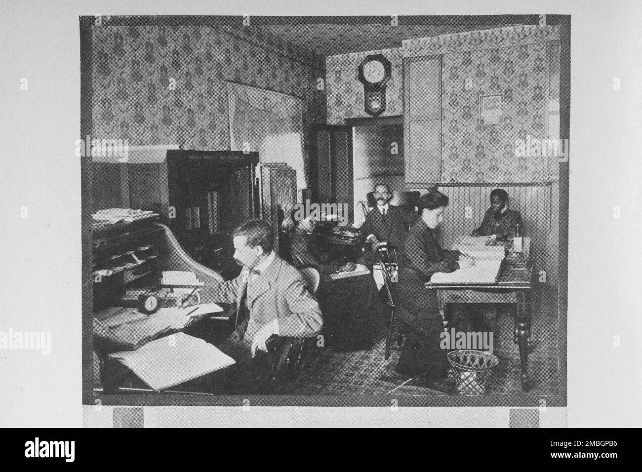 General Office Virginia beneficiario e assicurazione Co., Norfolk, Virginia, 1907. Foto Stock