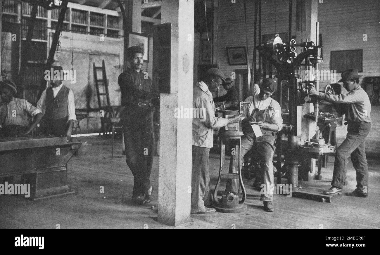 In officina, 1904. Foto Stock