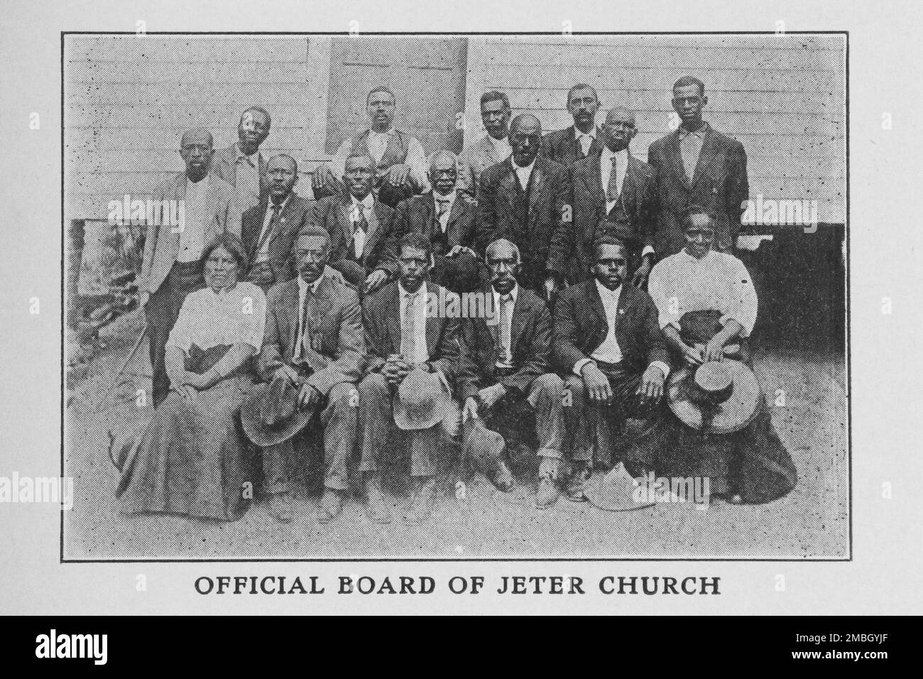 Consiglio ufficiale della Chiesa di Jeter, 1913. Foto Stock