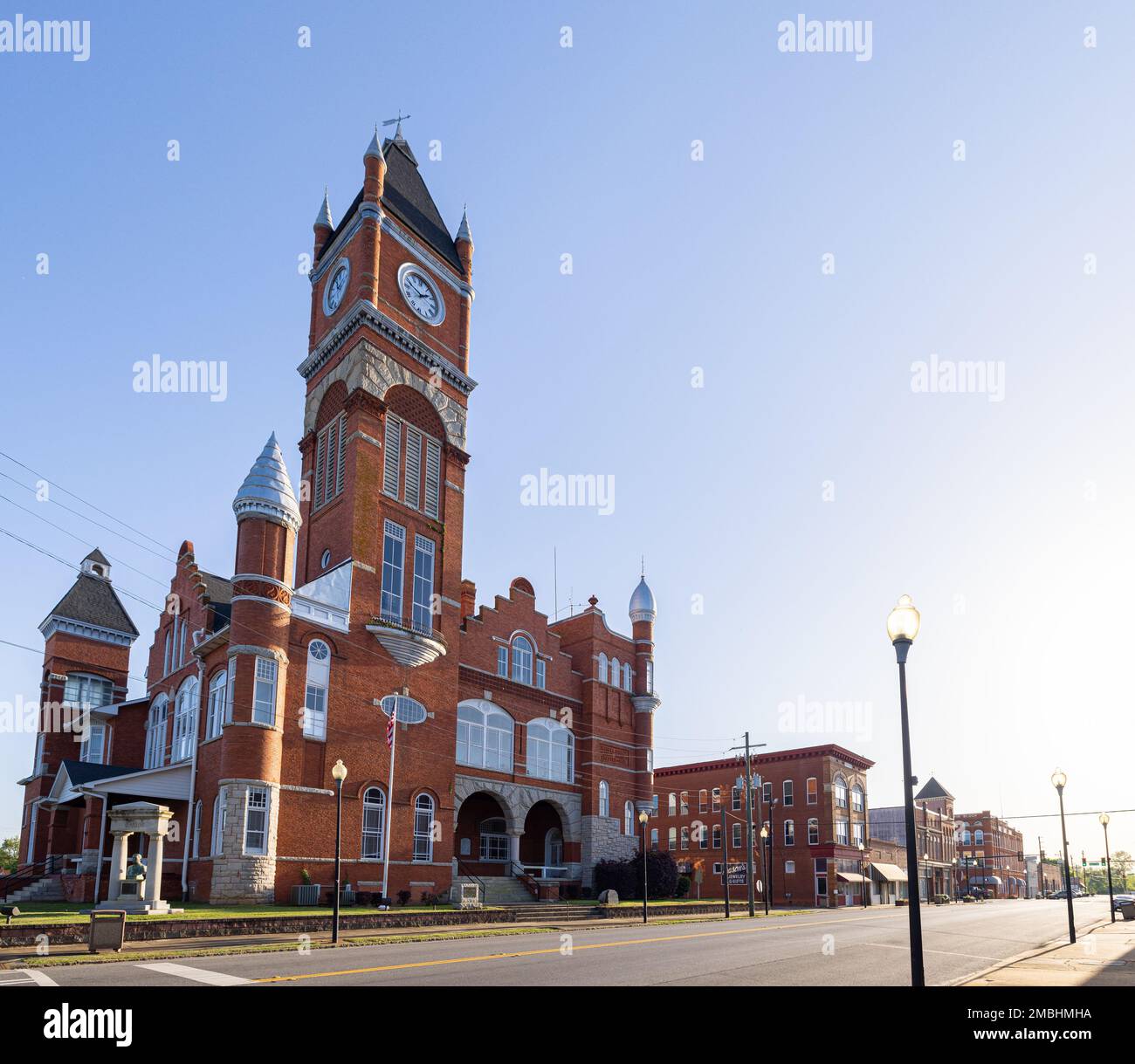 Dawson, Georgia, USA - 19 aprile 2022: Il tribunale della contea di Terrell Foto Stock