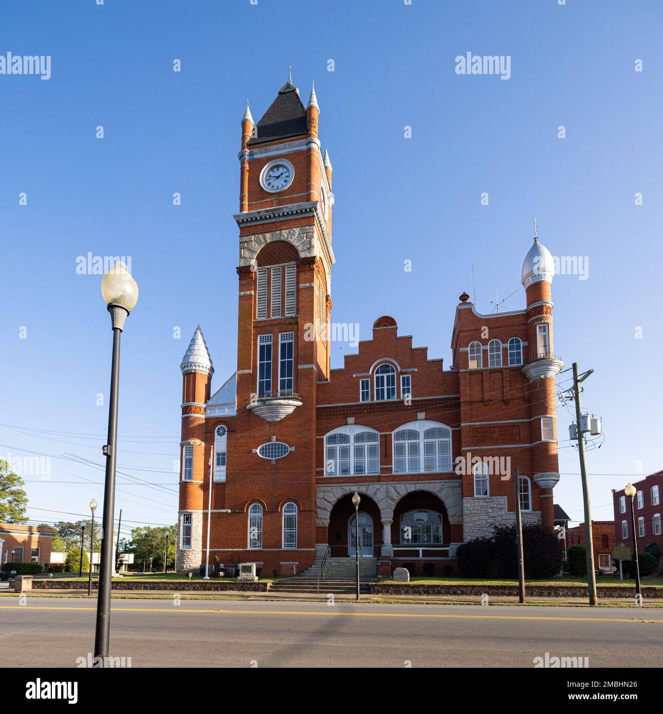 Dawson, Georgia, USA - 19 aprile 2022: Il tribunale della contea di Terrell Foto Stock