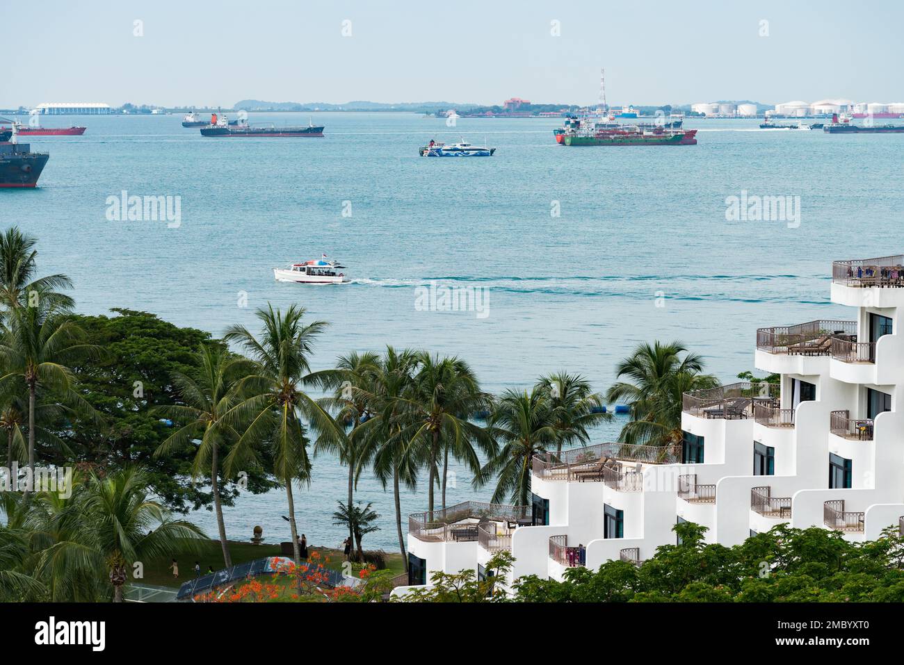 L'hotel shangri-la a Singapore Foto Stock