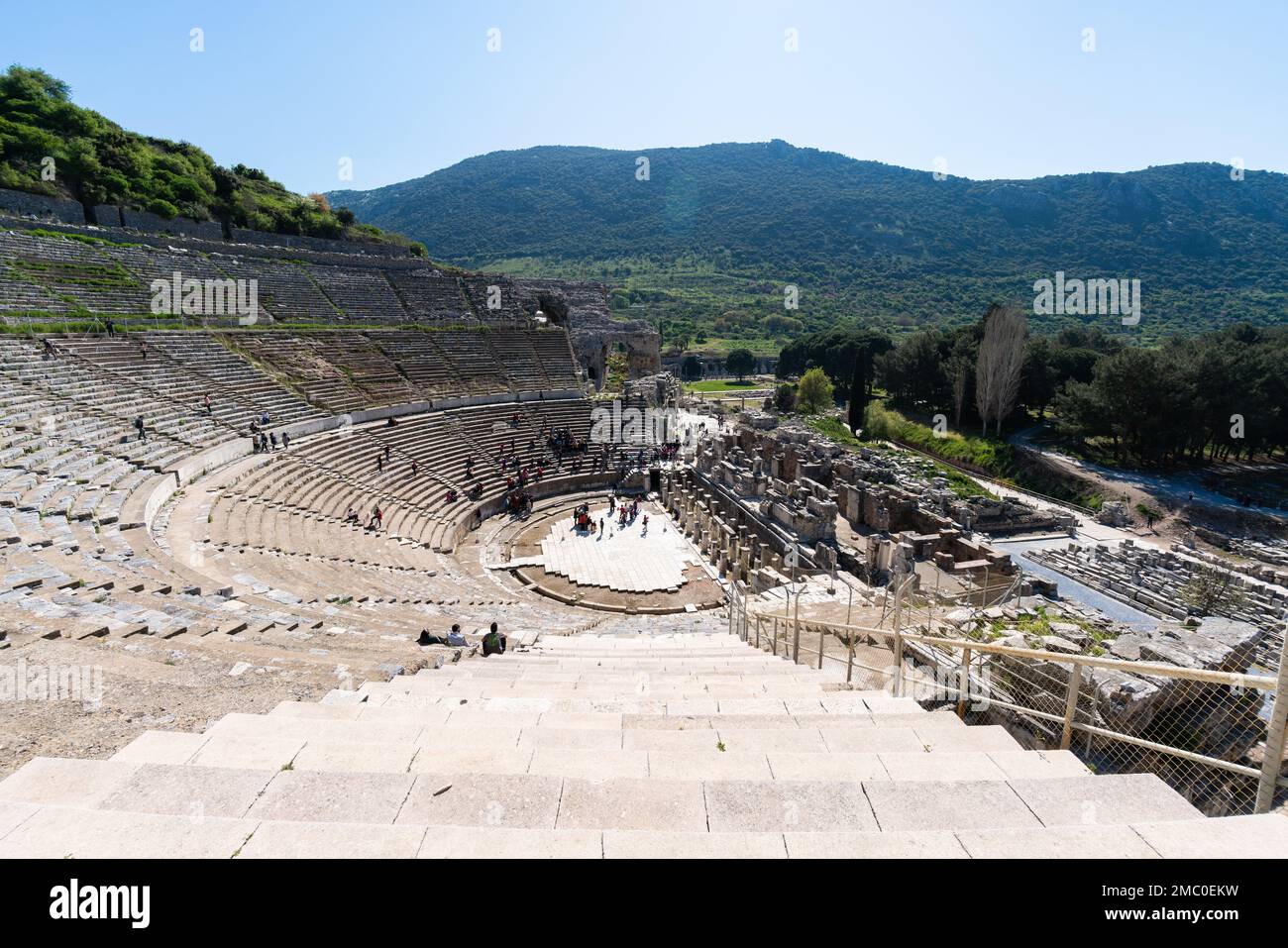 Antica città di efeso Effie sotheby, grande teatro Foto Stock