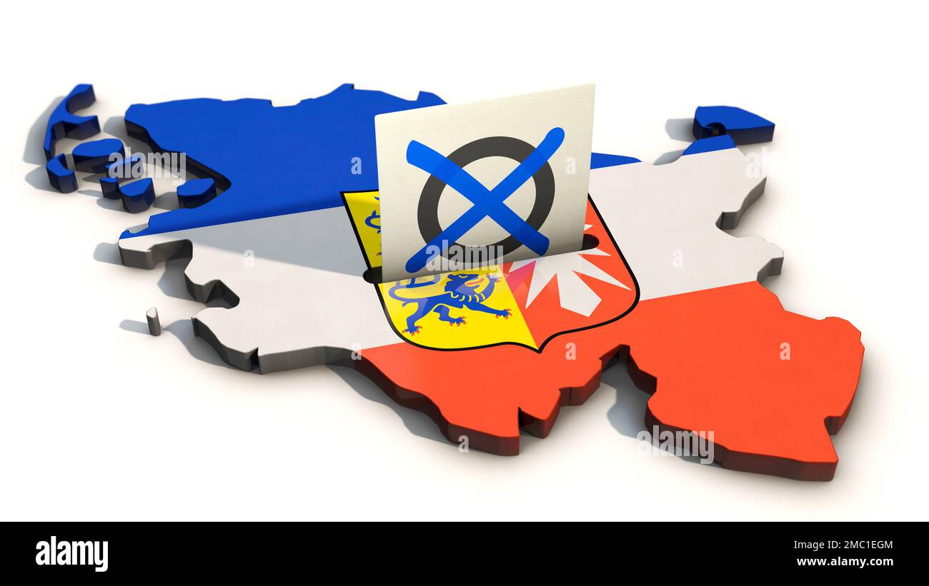 Immagine simbolica sul tema delle elezioni nello Schleswig-Holstein Foto Stock