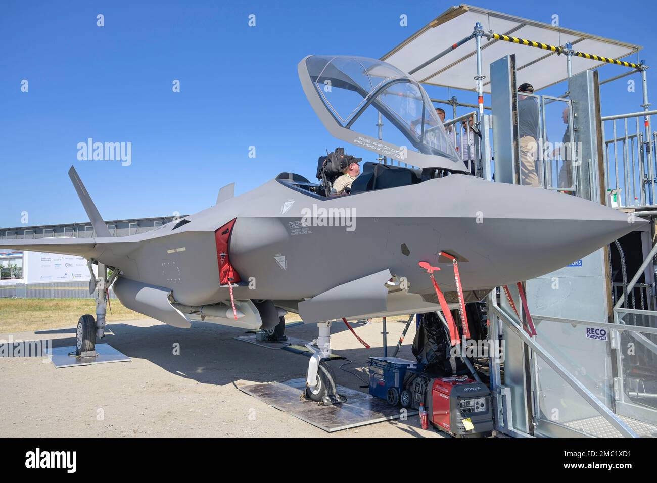 Lockheed Martin F-35 Lightning II, modello, Full Scale Mockup, 22. 06. 2005. ILA International Aerospace Exhibition Berlin, Schoenefeld, Brandeburgo Foto Stock