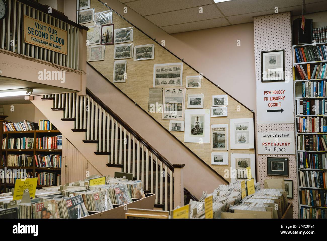 Interno della libreria dell'Ohio, Cincinnati, Ohio Foto Stock