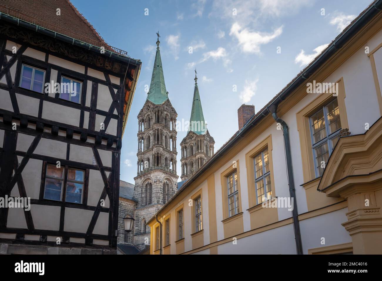 Bamberga Cattedrale di San Pietro e San Giorgio - Bamberga, Baviera, Germania Foto Stock