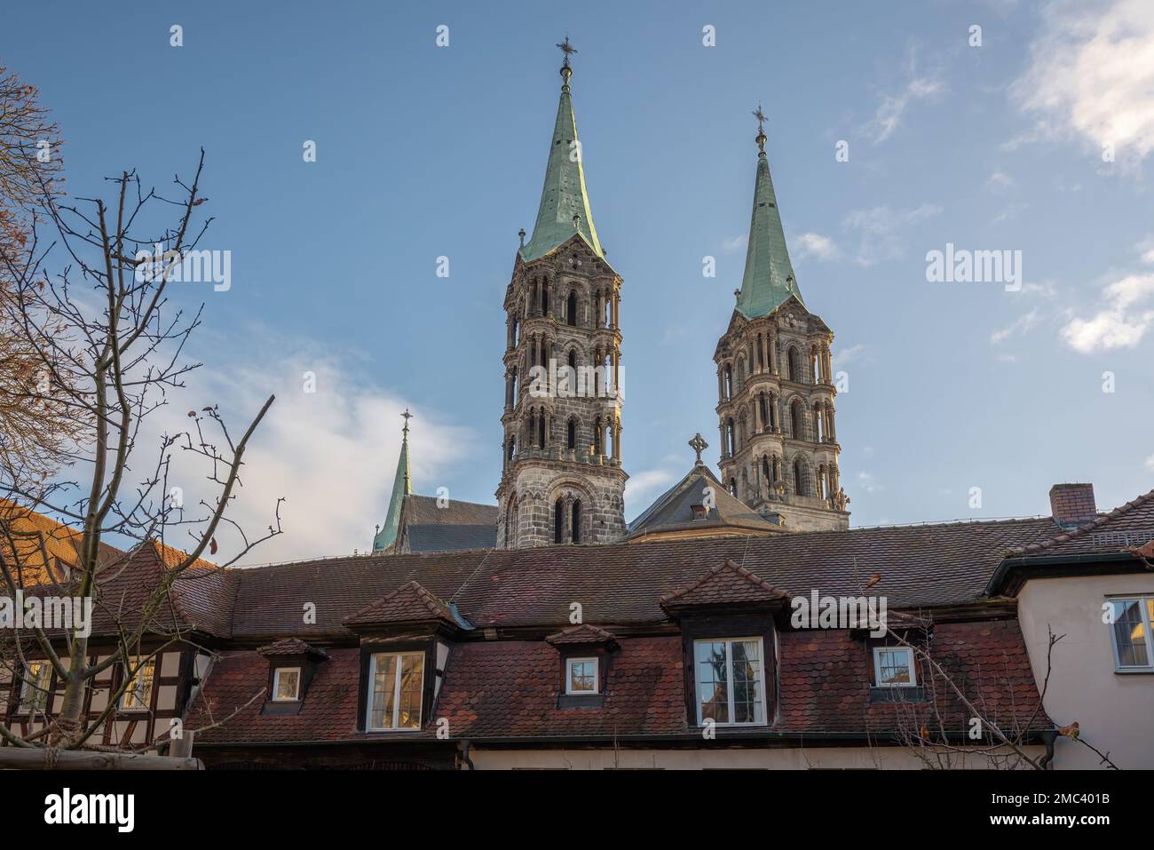 Bamberga Cattedrale di San Pietro e San Giorgio - Bamberga, Baviera, Germania Foto Stock