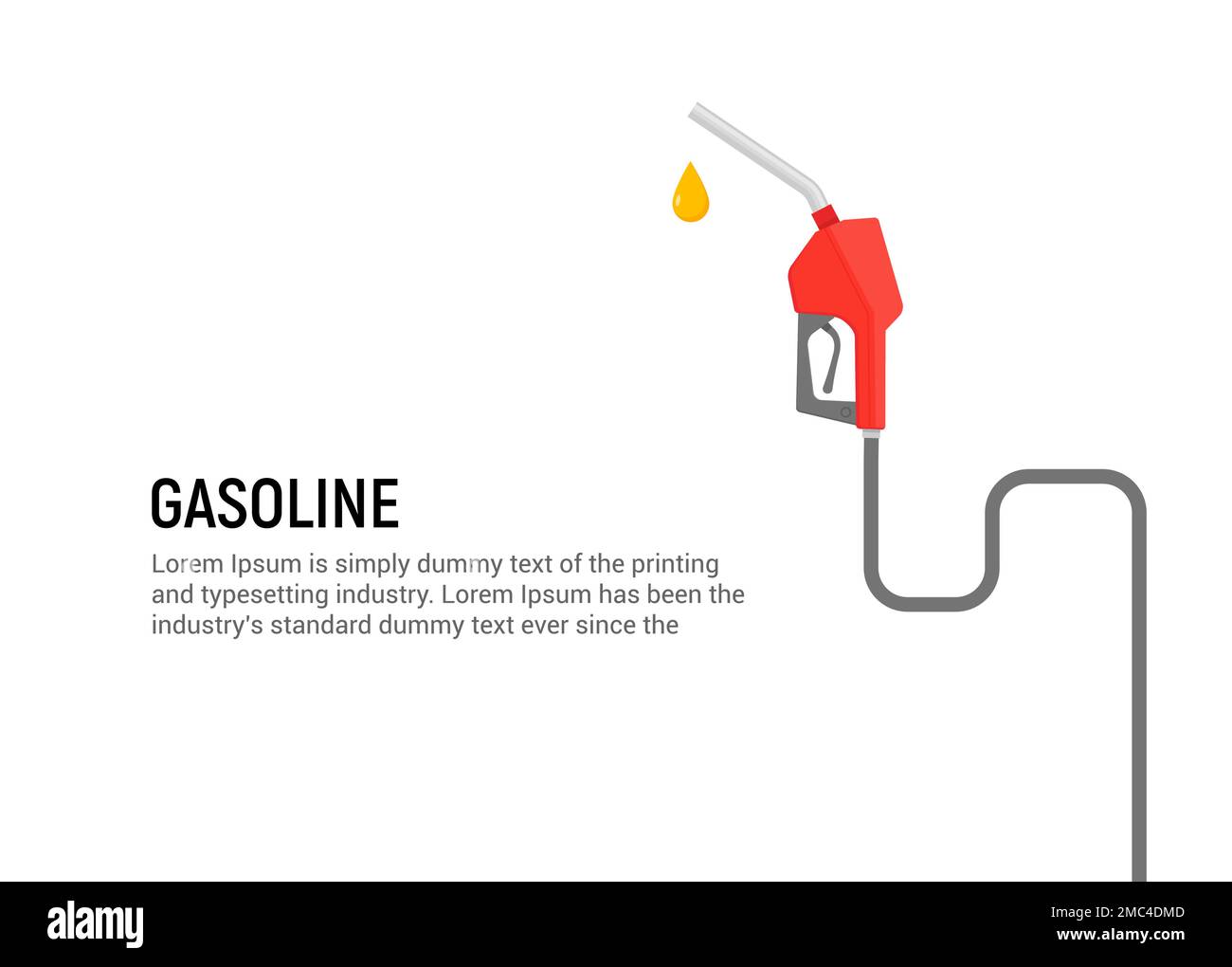 Stazione benzina benzina pompa benzina diesel. Sfondo ugello pompa gas carburante vettore auto Illustrazione Vettoriale