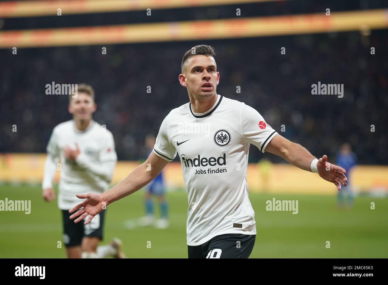 21 gennaio 2023, Hessen, Francoforte/M. Calcio Bundesliga, Eintracht Francoforte FC Schalke