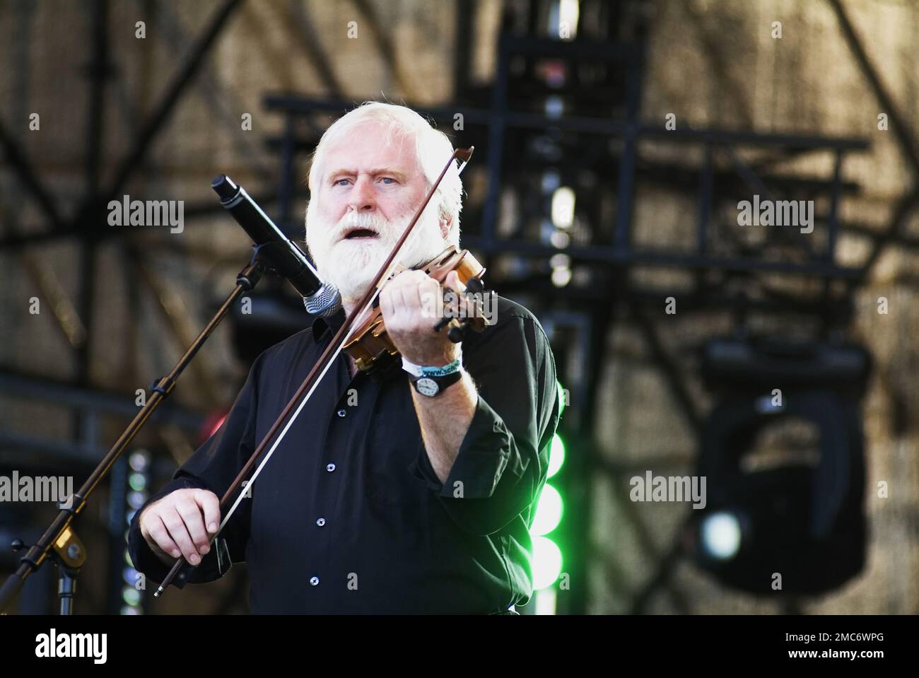 Vienna, Austria. Giugno 27, 2010. Il gruppo di musica folk irlandese di Dublino al Festival dell'Isola del Danubio a Vienna. L'immagine mostra John Sheahan Foto Stock