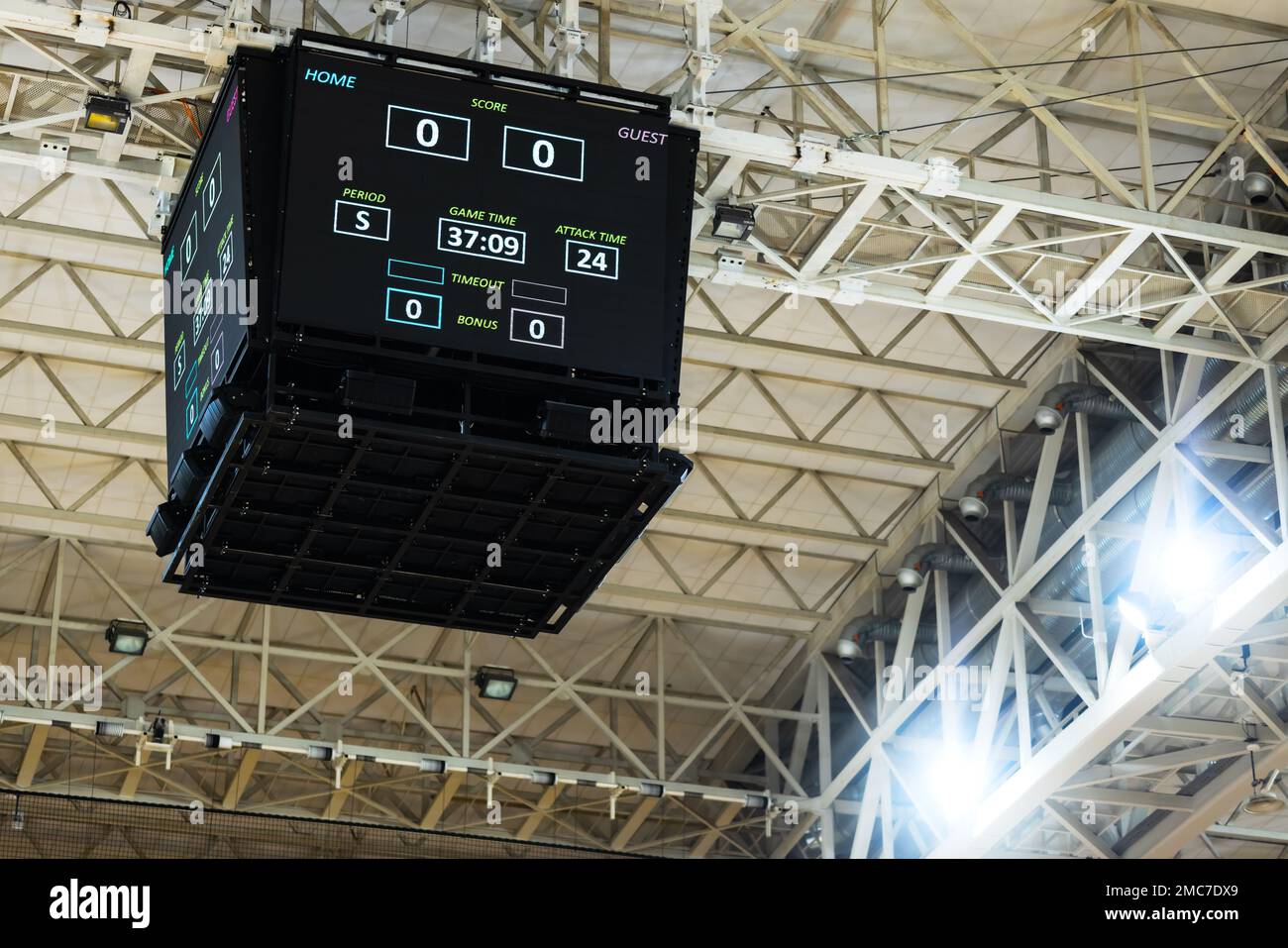 grande scacchiera appesa in una sala sportiva Foto Stock