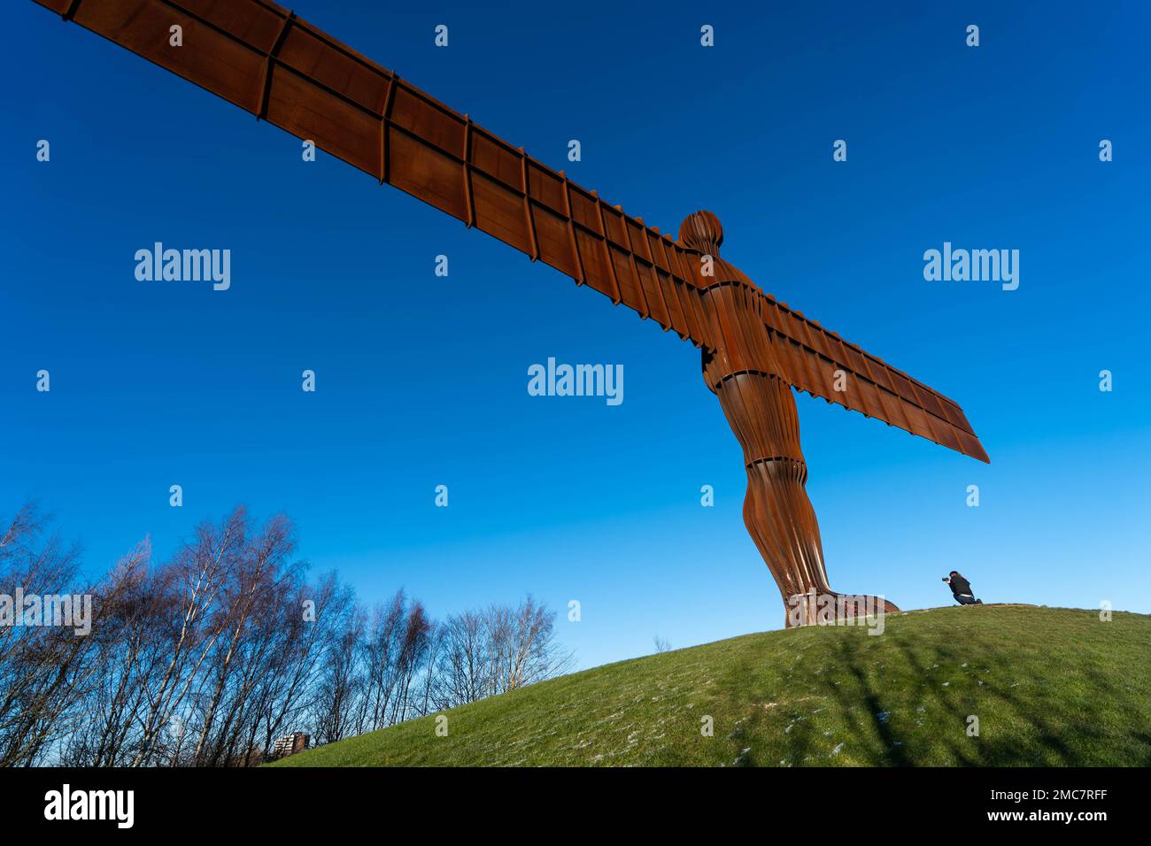 Angel of the North Sculpture, Gateshead, Tyne and Wear, UK di Anthony Gormley Foto Stock