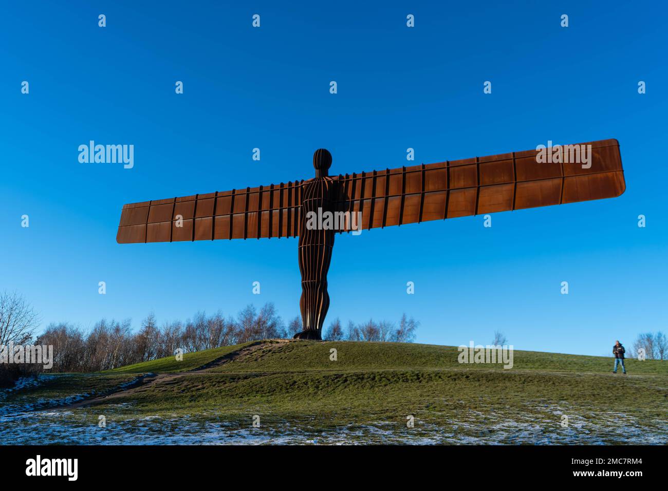 Angel of the North Sculpture, Gateshead, Tyne and Wear, UK di Anthony Gormley Foto Stock