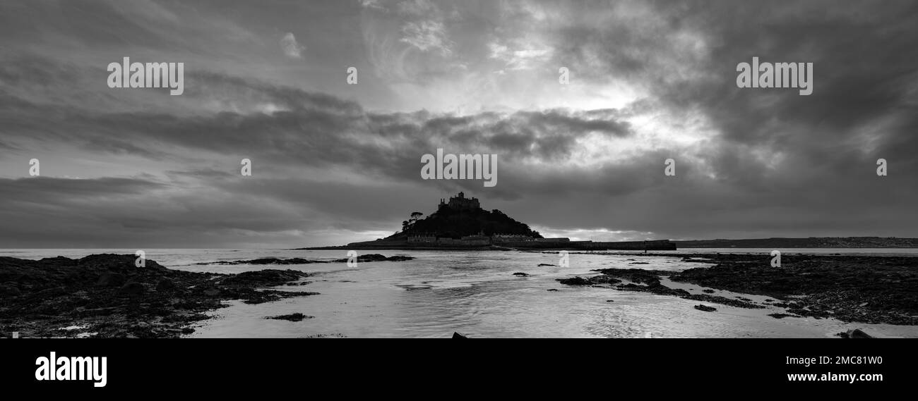 St.Michaels Monte Marazion Pencon Cornovaglia Foto Stock