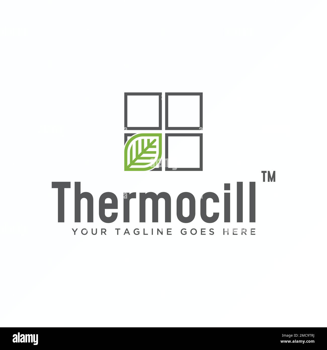 Linea semplice ed unica foglia con finestra immagine grafica icona logo design astratto concetto stock vettoriale. utilizzato come simbolo relativo alla natura o all'interno Illustrazione Vettoriale