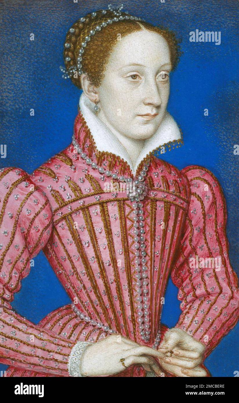 MARIA REGINA DI SCOZIA (1542-1587) circa 1560 di Clouet Foto Stock